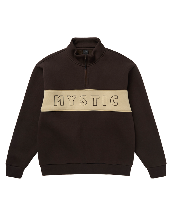 Load image into Gallery viewer, Slate Half Zip Sweat - Dark Brown - 2026
