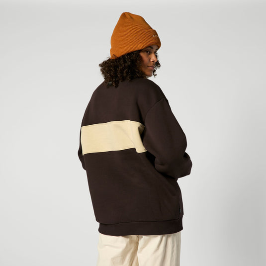 Slate Half Zip Sweat - Dark Brown - 2026