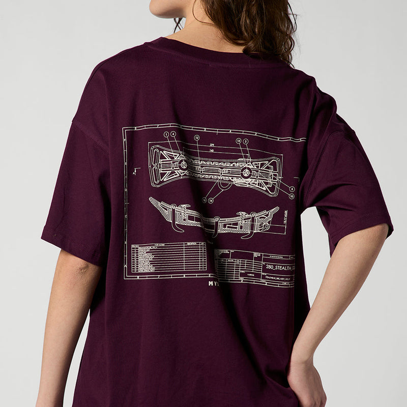 Load image into Gallery viewer, Concept SB1 Tee - Oxblood Red - 2026
