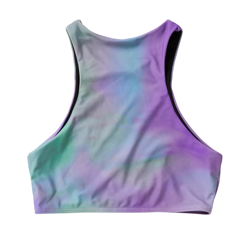 Mystic Flashback Athletic Bikini Top Purple / Green 2024