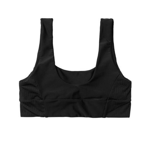 Leia Athletic Bikini Top - Black - 2026