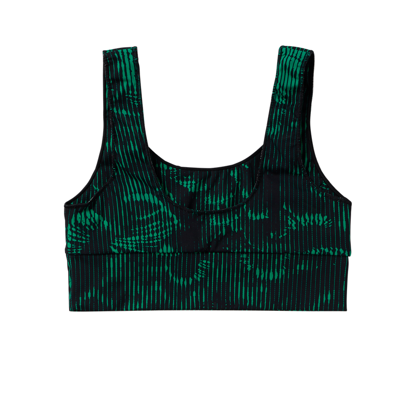 Mystic Leia Athletic Bikini Top Black / Green 2024 Watersports