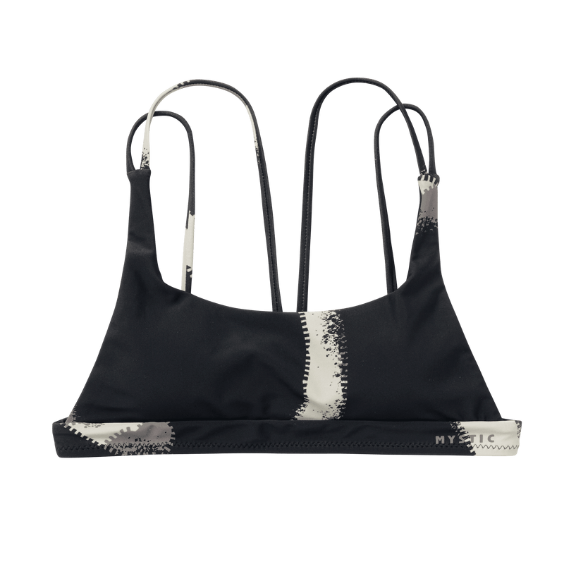 Load image into Gallery viewer, Bodil Strappy Bikini Top - Black Allover - 2025
