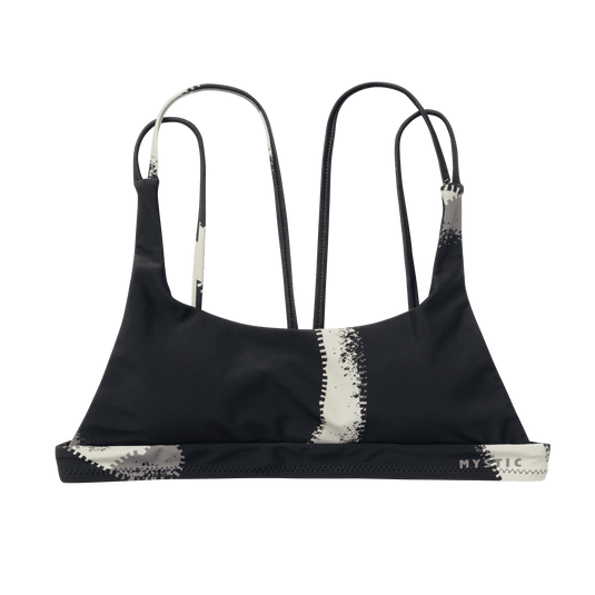 Bodil Strappy Bikini Top - Black Allover - 2025