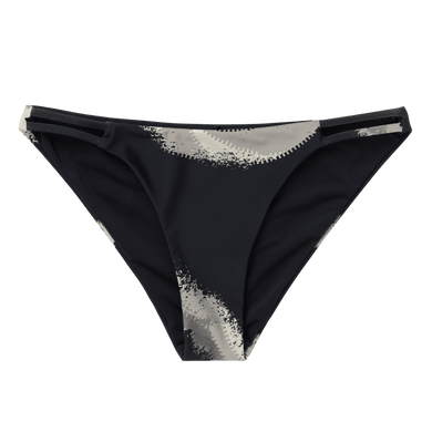 Bodil Strappy Bikini Bottom - Black Allover - 2025