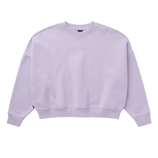 Dropped Shoulder Crew Sweat Women - Lilac - 2025