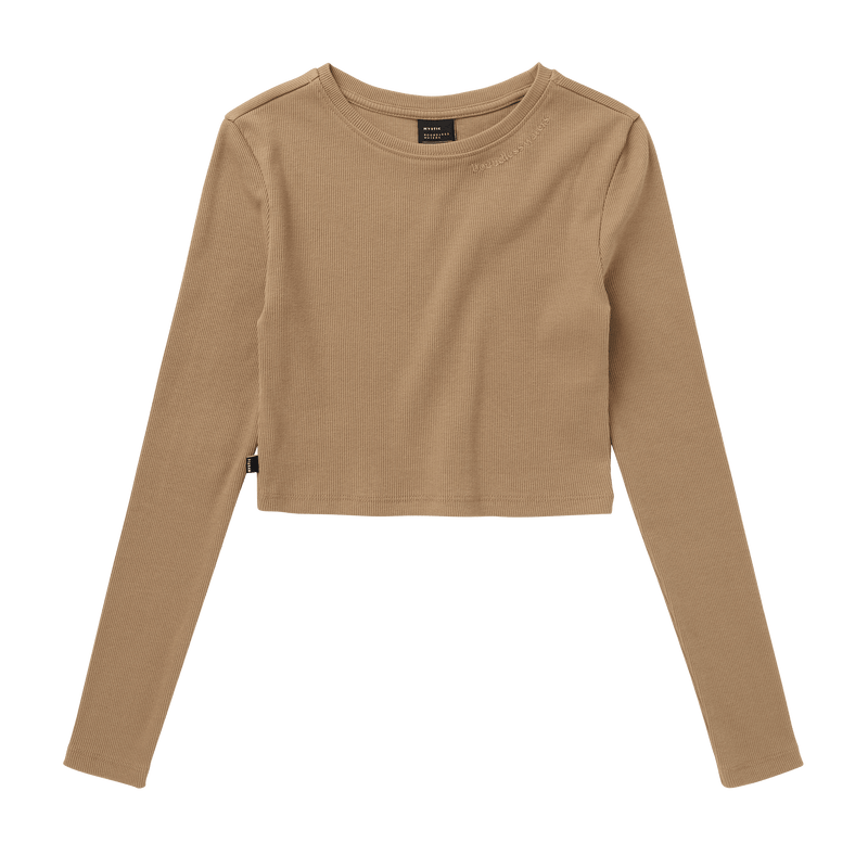 Load image into Gallery viewer, Glow Crop Tee Women - Slate Brown - 2025
