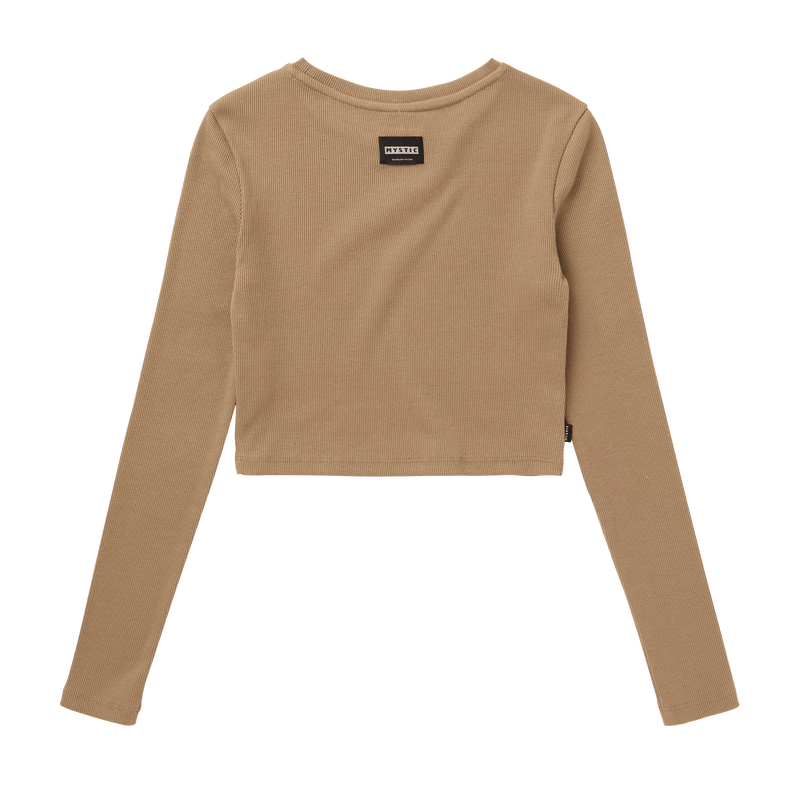 Load image into Gallery viewer, Glow Crop Tee Women - Slate Brown - 2025
