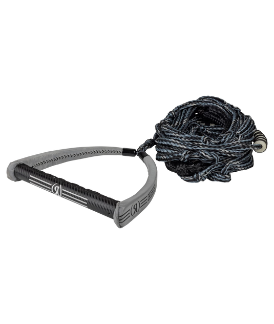 425 Surf - 11 in. Carbon Handle w/30 ft. 9-Sect. Bungee Rope - Silver/Reflect - 2027