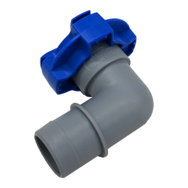 1-1/8 Quod-lok Flow Rite Elbow (gray/blue) - S1010 - 2027