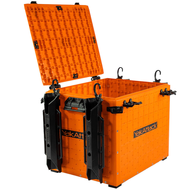 Load image into Gallery viewer, YakAttack - BlackPak Pro Kayak Fishing Crate - 13x 16 YakAttack Orange
