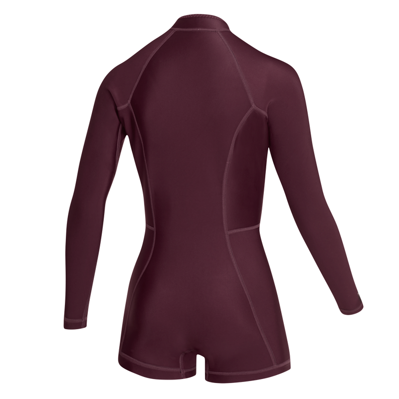 Load image into Gallery viewer, Lunar Longarm Shorty 2/2mm Fzip Women - 2026 - Oxblood Red
