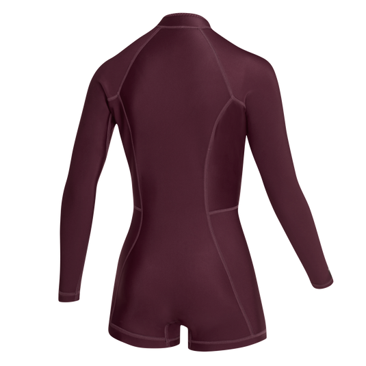 Lunar Longarm Shorty 2/2mm Fzip Women - 2026 - Oxblood Red