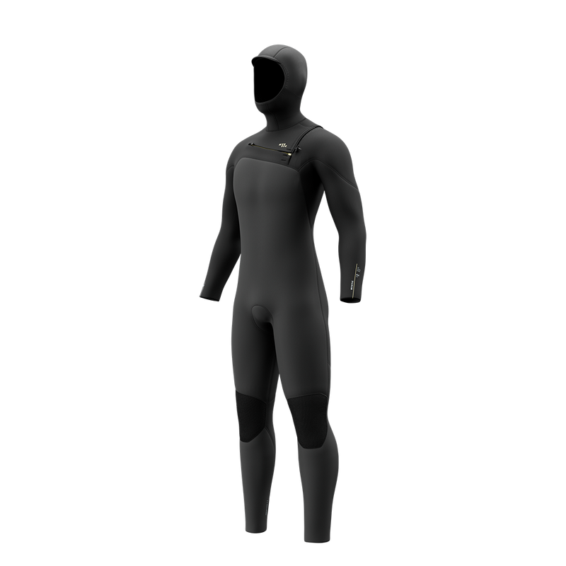 Load image into Gallery viewer, Motion Hooded Fullsuit 5/3mm Fzip - Black - 2027
