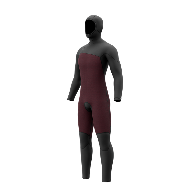 Load image into Gallery viewer, Motion Hooded Fullsuit 5/3mm Fzip - Black - 2027
