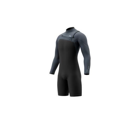 Motion Longarm Shorty 3/2mm Fzip - Tidal Blue  - 2027