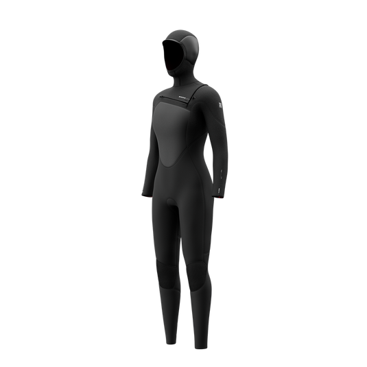 Gem Fullsuit 6/4/3mm Hooded Fzip - Black - 2027