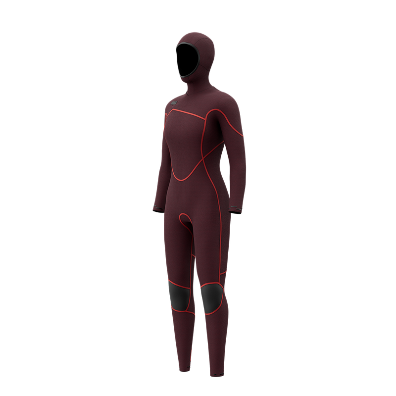 Load image into Gallery viewer, Gem Fullsuit 6/4/3mm Hooded Fzip - Black - 2027

