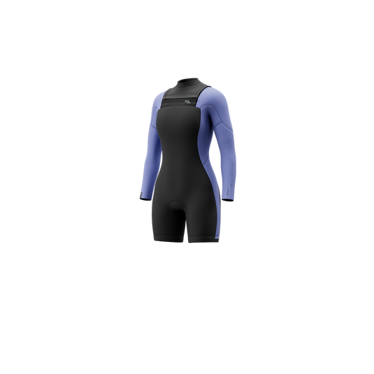 Haven Longarm Shorty 3/2mm Double Fzip Women - Iris Blue  - 2027
