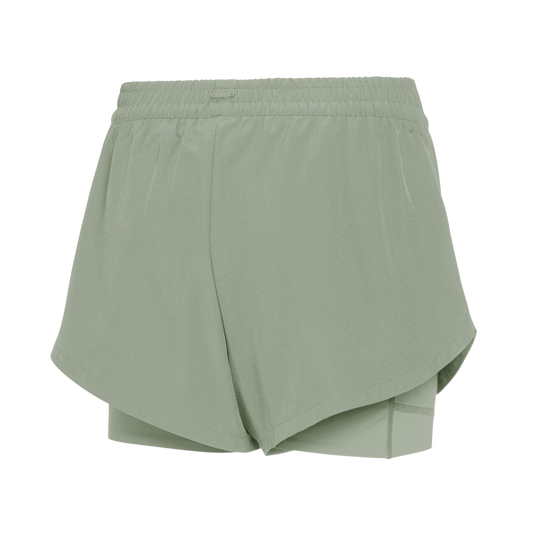 Ida Lined Sport Shorts Women - Sage Green - 2027