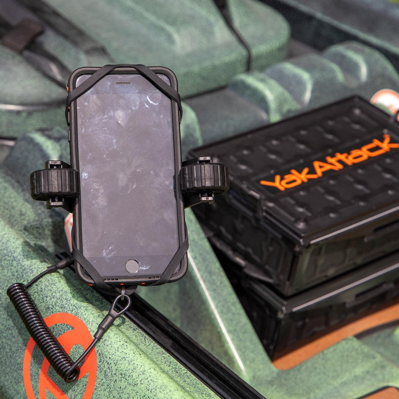 Load image into Gallery viewer, YakAttack - RotoGrip Phone Holder with 1&quot; Screwball Track Mount YakAttack
