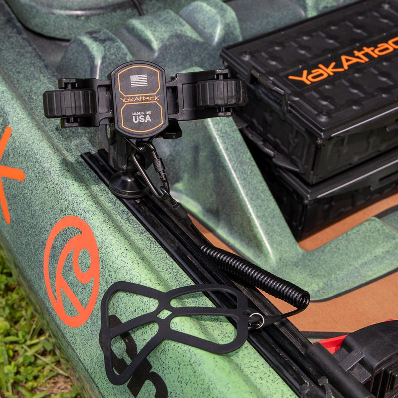 Load image into Gallery viewer, YakAttack - RotoGrip Phone Holder with 1&quot; Screwball Track Mount YakAttack
