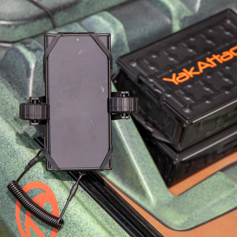 Load image into Gallery viewer, YakAttack - RotoGrip Phone Holder with 1&quot; Screwball Track Mount YakAttack
