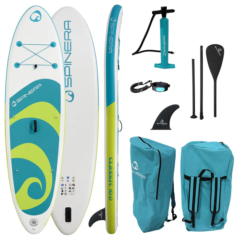 Load image into Gallery viewer, Classic iSUP HDDS - w/ ALU Paddle, Leash, Pump &amp; Bag - 10ft0 - Teal
