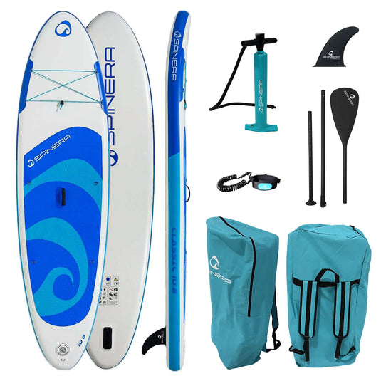 Classic iSUP HDDS - w/ALU Paddle, Leash, Pump & Bag - 10ft8 - Blue