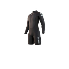 Brand 3/2mm Back Zip Longarm Shorty - Black - 2024