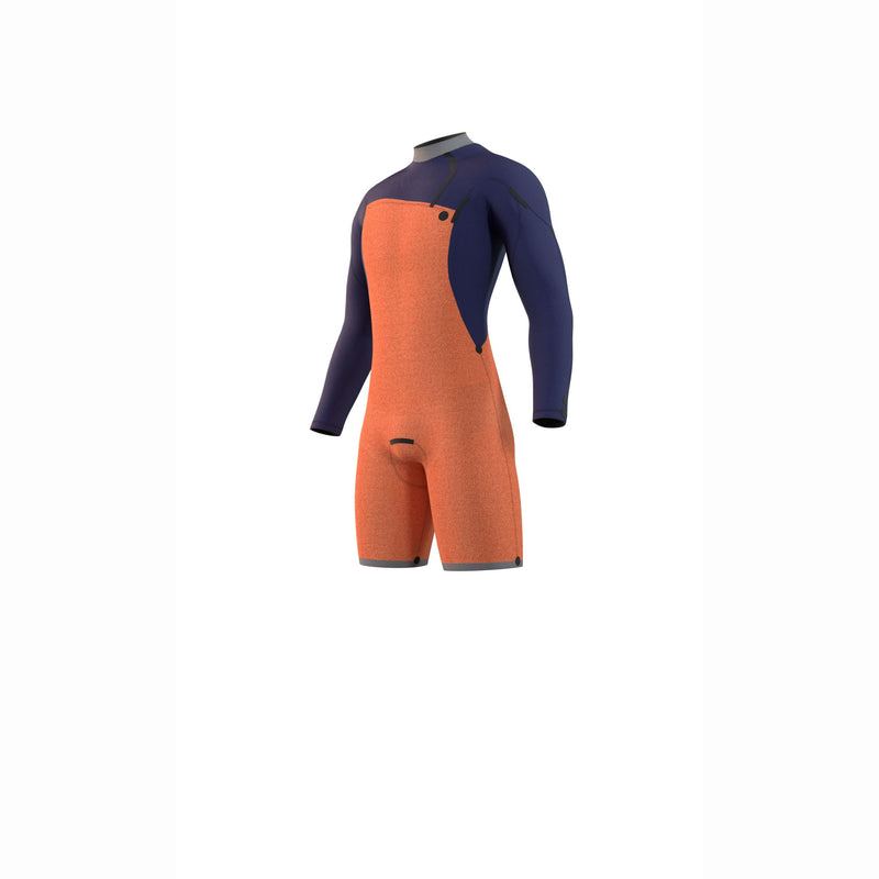 Load image into Gallery viewer, Marshall Longarm Shorty 3/2mm Front Zip - Blue/Mustard - 2022
