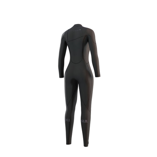 The One Fullsuit 4/3mm Zipfree Women - Black - 2023