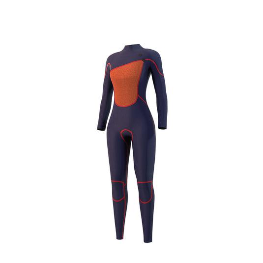 The One Fullsuit 4/3mm Zipfree Women - Black - 2023