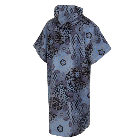 Poncho Velours AOP - Blue - 2023