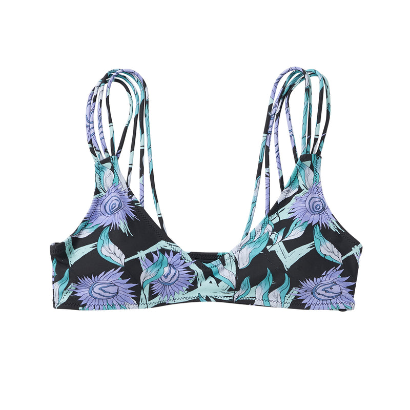 Load image into Gallery viewer, Flora Bikini Top - Turquoise - 2023
