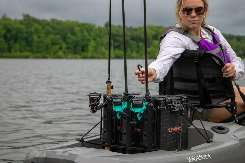 Load image into Gallery viewer, BlackPak Pro Kayak Fishing Crate - 13in x 13in YakAttack
