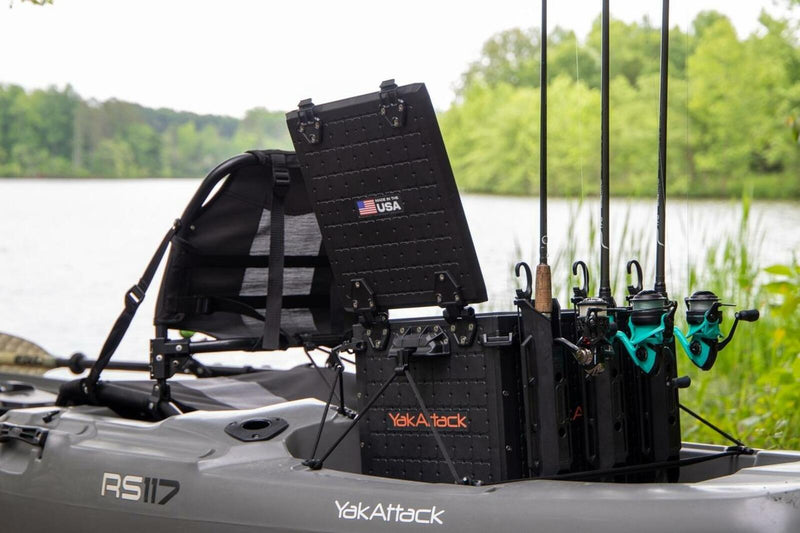 Load image into Gallery viewer, BlackPak Pro Kayak Fishing Crate - 13in x 16in YakAttack
