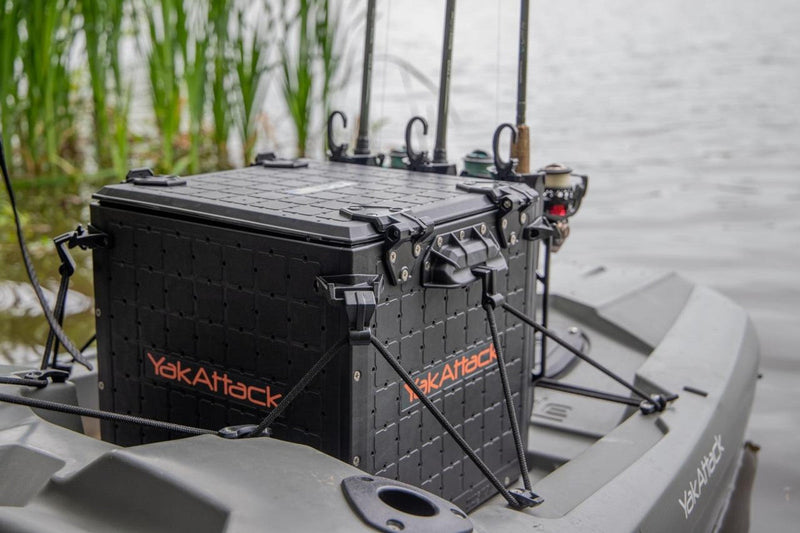 Load image into Gallery viewer, BlackPak Pro Kayak Fishing Crate - 13in x 13in YakAttack
