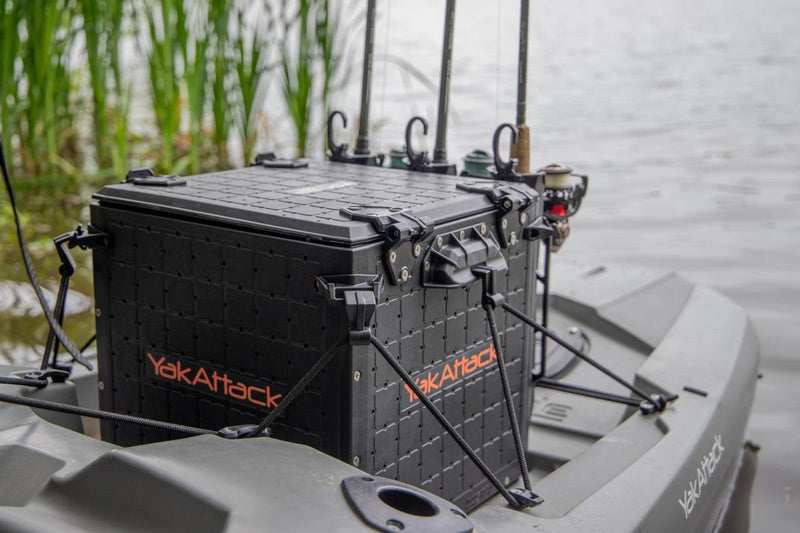 Load image into Gallery viewer, BlackPak Pro Kayak Fishing Crate - 16in x 16in YakAttack
