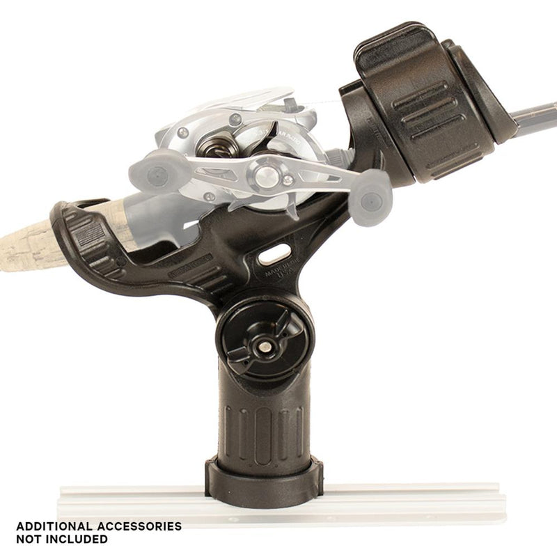 Load image into Gallery viewer, Omega Rod Holder with Track Mounted LockNLoad Mounting YakAttack

