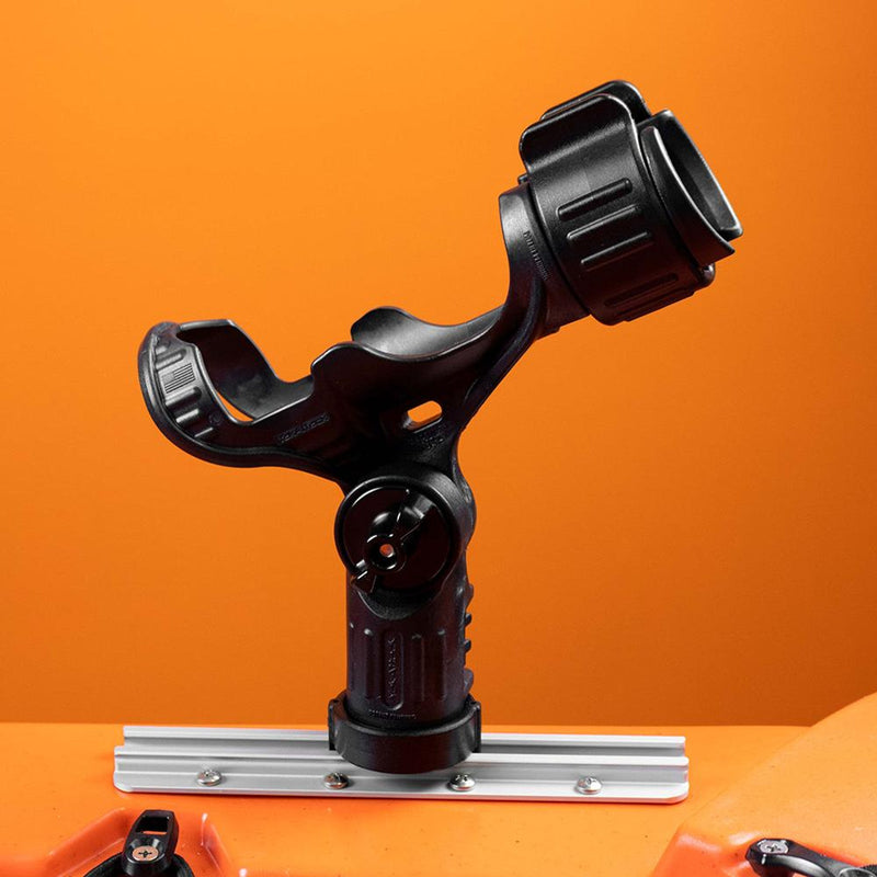 Load image into Gallery viewer, Omega Rod Holder with Track Mounted LockNLoad Mounting YakAttack

