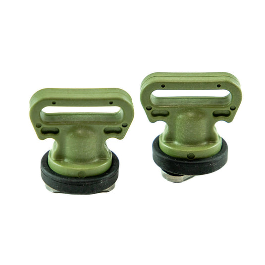 YakAttack - Vertical Tie Down - Track Mount - 2 pack - Olive Green | Watersports World UK 5